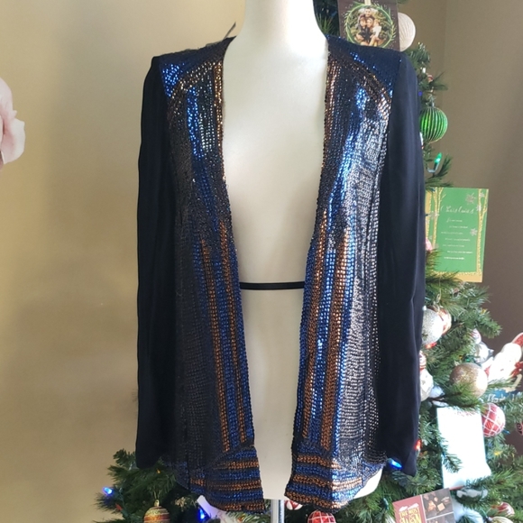 French Connection Jackets & Blazers - French Connection Deco Sequins Jacket